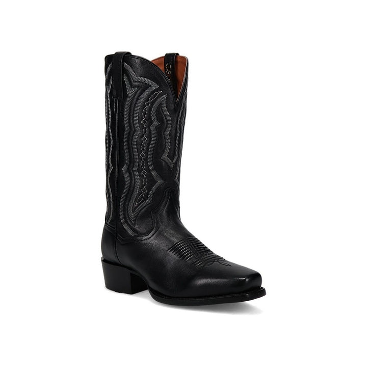 Dan Post Western Boots Mens Leather Wade Square Toe Black DP3356 Image 1