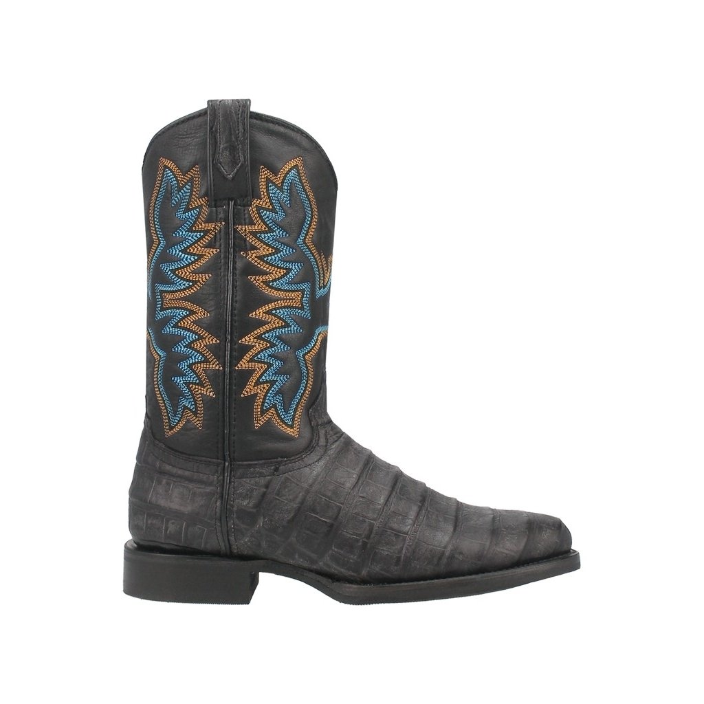 Dingo Western Boots Mens Trail Boss Crocodile Print Round Toe DI108 Image 3