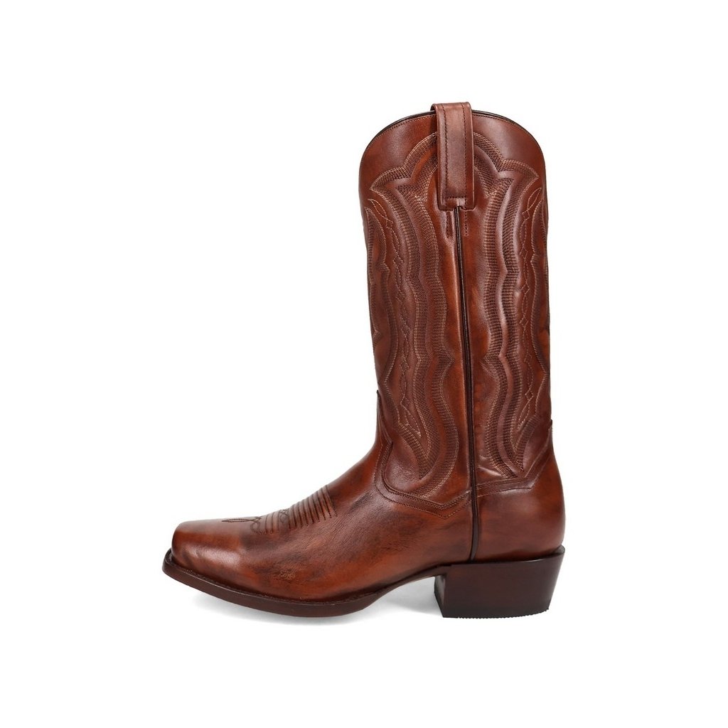 Dan Post Western Boots Mens Wade Leather Square Toe Honey DP3355 Image 2