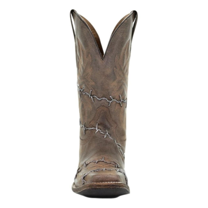 Corral Western Boots Mens Leather Barbed Wire 11.5" Brown A3532 Image 3