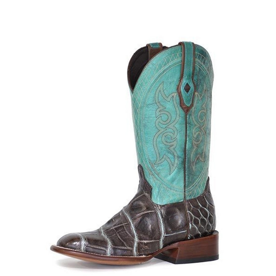 Stetson Western Boots Mens Gator Exotic Brown 12-020-1852-0421 BR Image 1