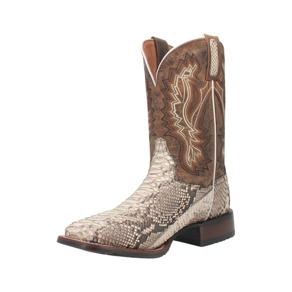 Dan Post Western Boots Mens Python 11" Pull On Natural DP4917 Image 1