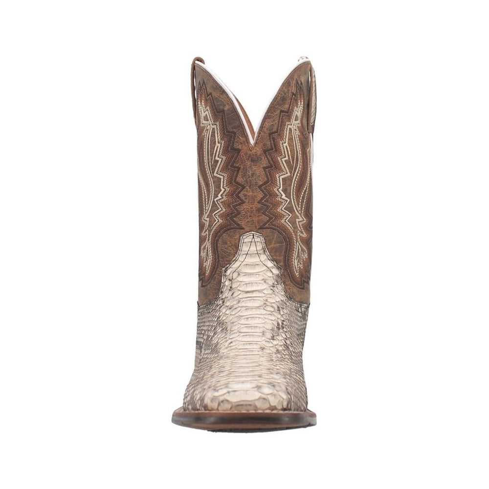 Dan Post Western Boots Mens Python 11" Pull On Natural DP4917 Image 2