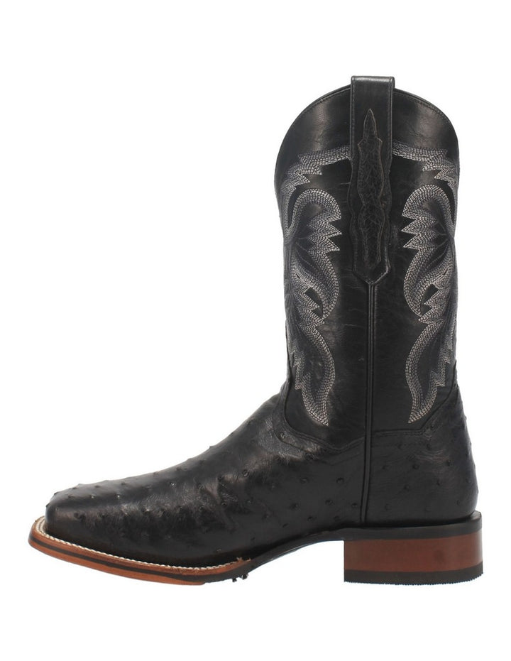 Dan Post Western Boots Mens 11" Alamosa Ostrich Black DP4873 Image 2