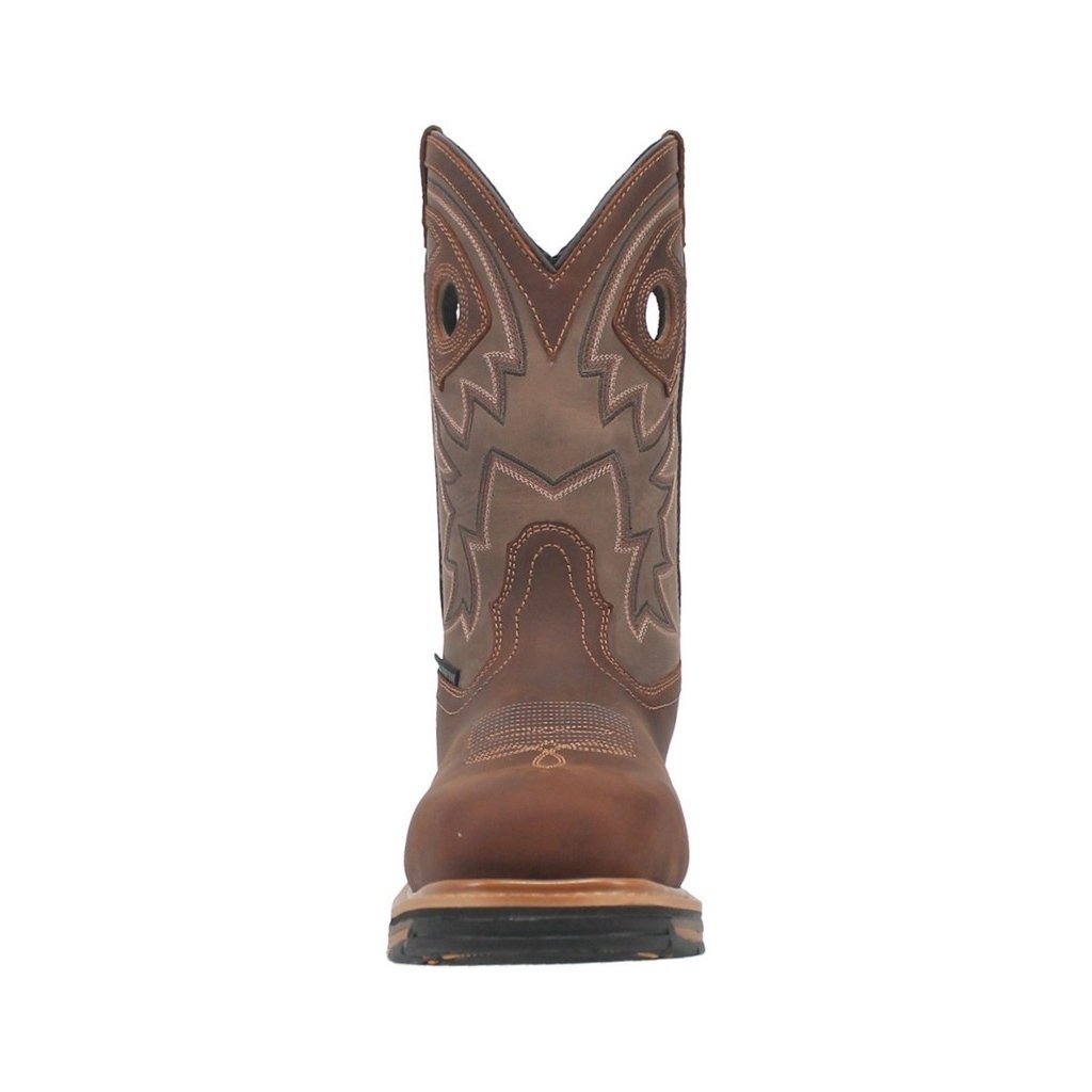 Dan Post Western Boots Mens 11" Pull On Square Toe Tan DP59456 Image 2