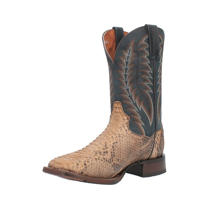 Dan Post Western Boots Mens Python Templeton 11" Square Beige DP4183 Image 1