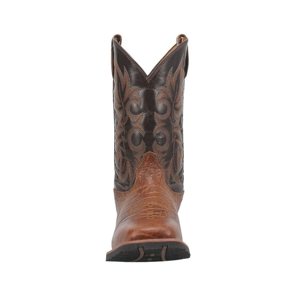 Laredo Western Boots Mens Broken Bow Pull On Square Toe Rust 7986 Image 2