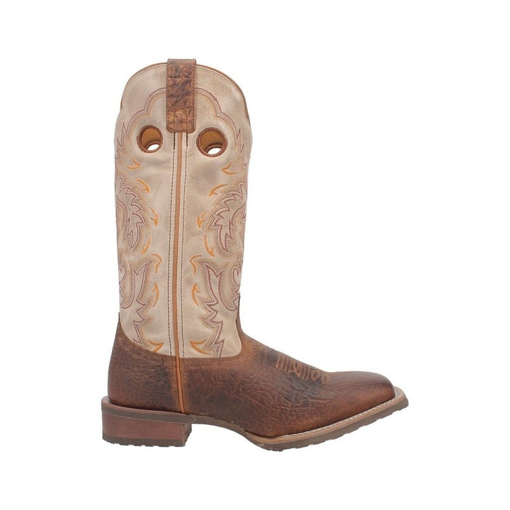 Laredo Western Boots Mens 13" Pull On Shoulder Print Rust 7991 Image 3