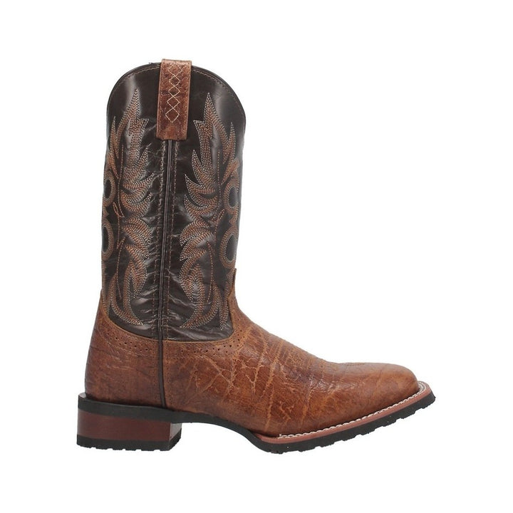 Laredo Western Boots Mens Broken Bow Pull On Square Toe Rust 7986 Image 3