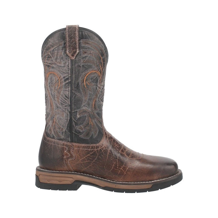 Laredo Western Boots Mens 11" Pull On Steel Toe Square Toe Brown 6920 Image 3