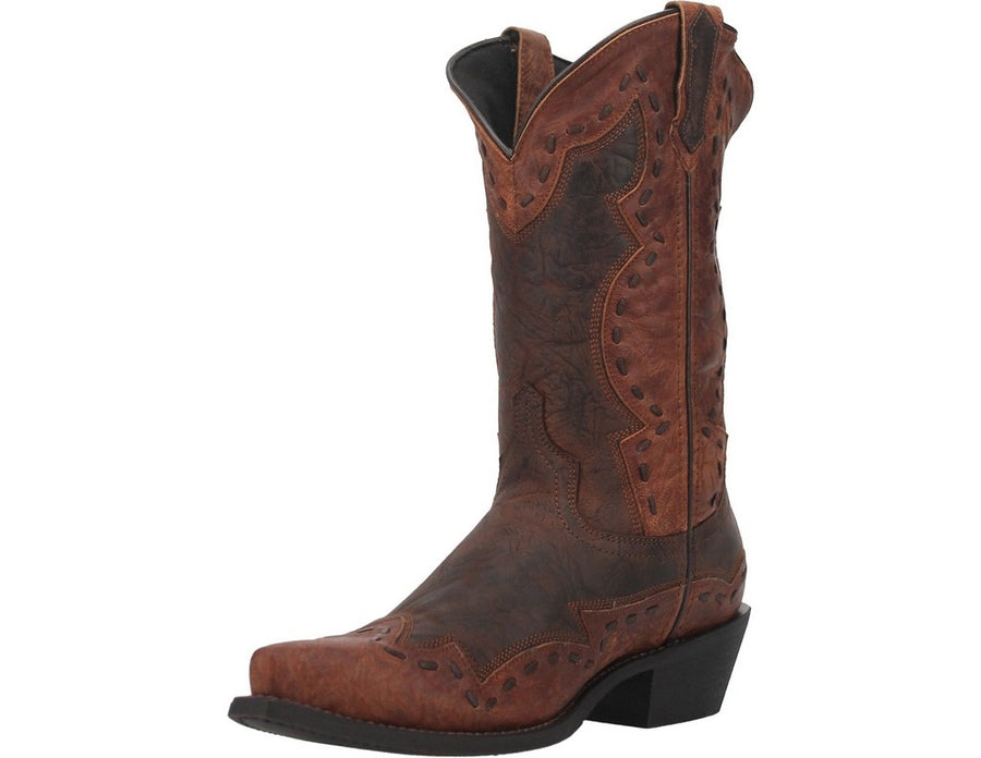 Laredo Western Boots Mens 12" Pull On Ronnie Snip Rust 68471 Image 1