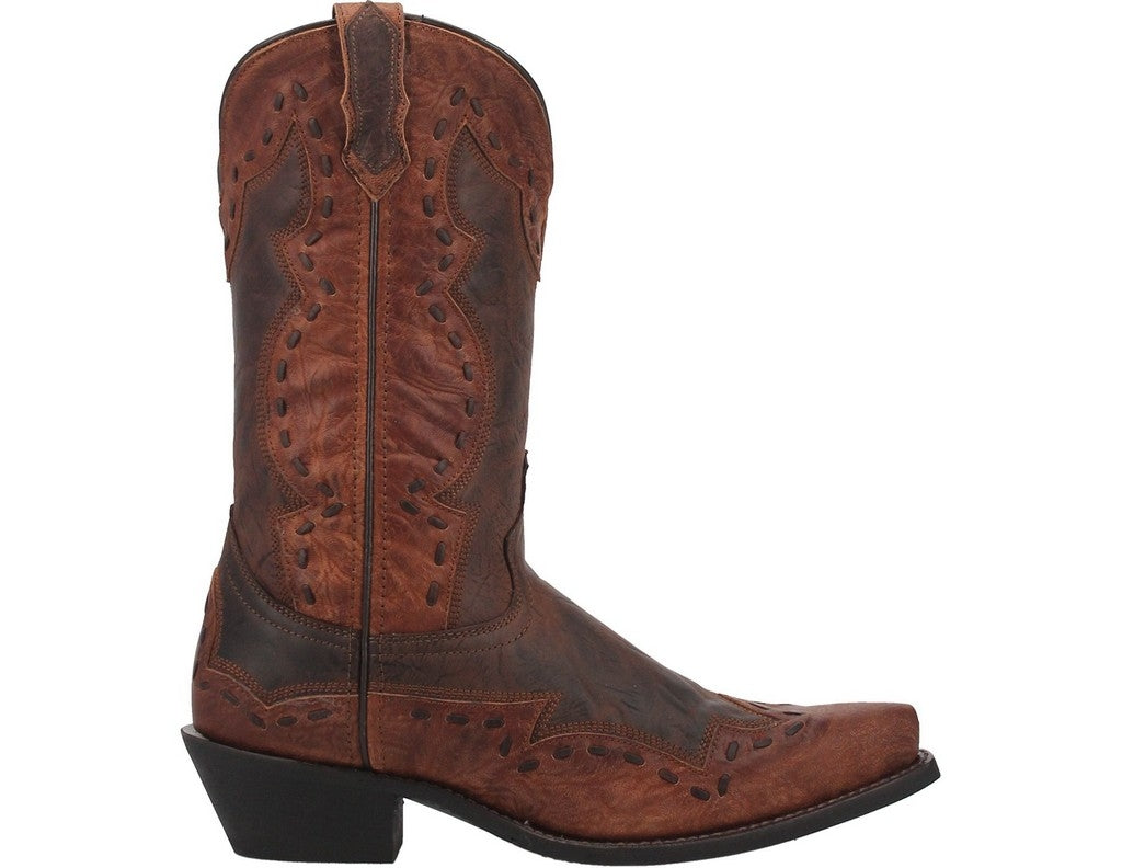 Laredo Western Boots Mens 12" Pull On Ronnie Snip Rust 68471 Image 3