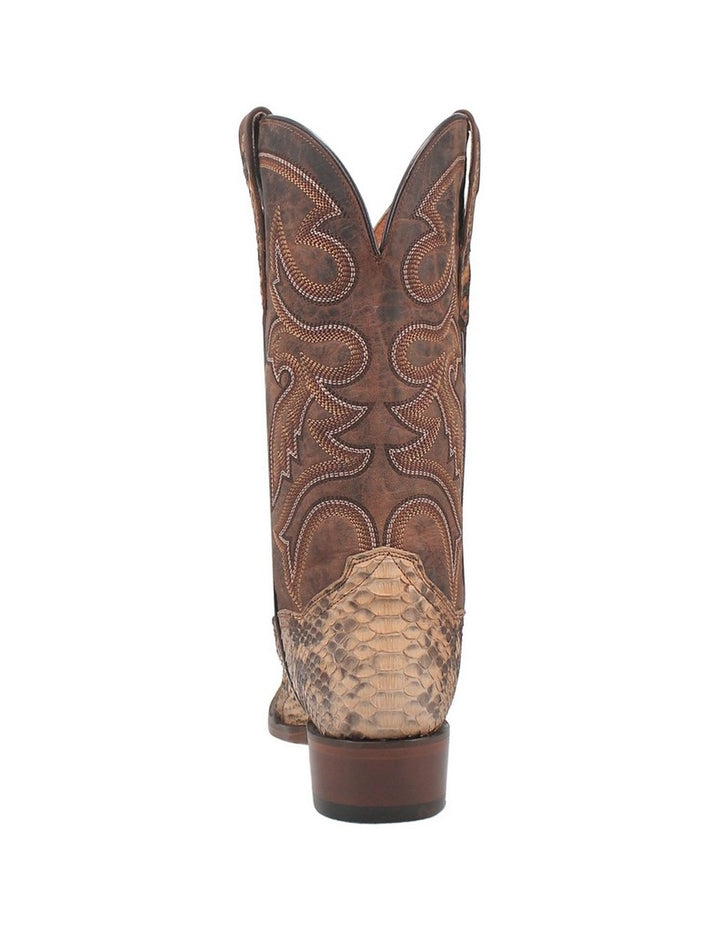 Dan Post Western Boots Mens 13" Pull On Sturgis Python Sand DP3058 Image 4