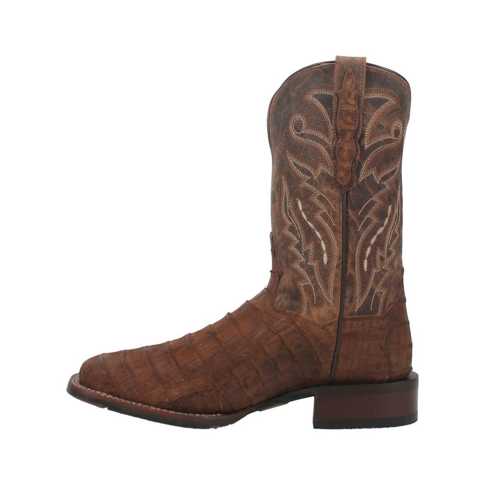 Dan Post Western Boots Mens Mickey Caiman Leather Tan DP4896 Image 2