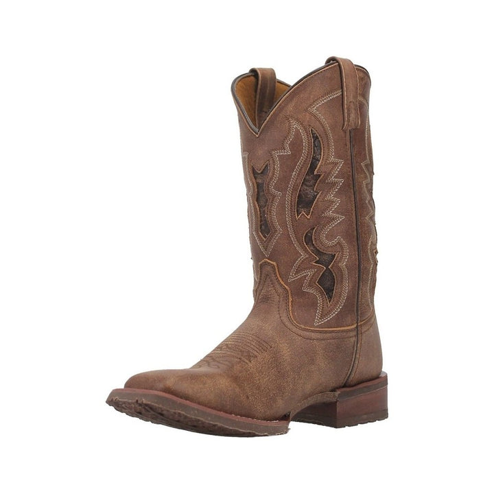 Laredo Western Boots Mens 11" Martin Square Toe Pull On Tan 7952 Image 1