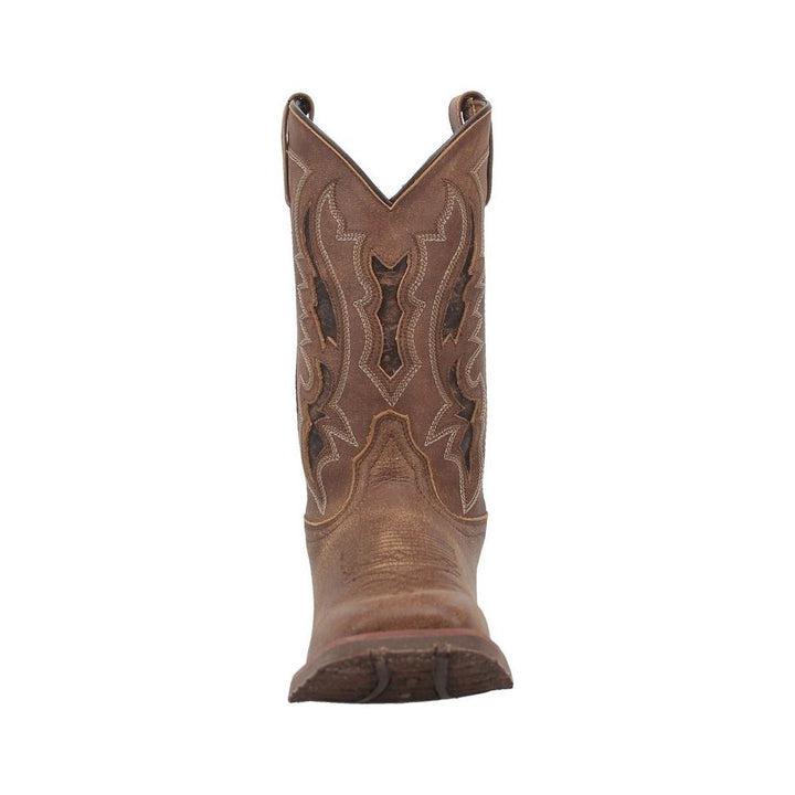 Laredo Western Boots Mens 11" Martin Square Toe Pull On Tan 7952 Image 2