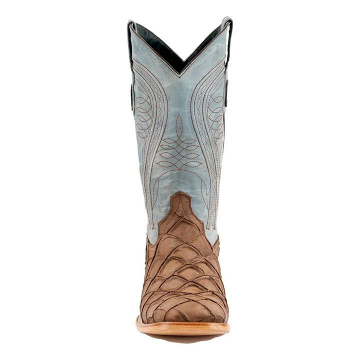 Ferrini Western Boots Mens Bronco Pirarucu Print Brown 43393-10 Image 3