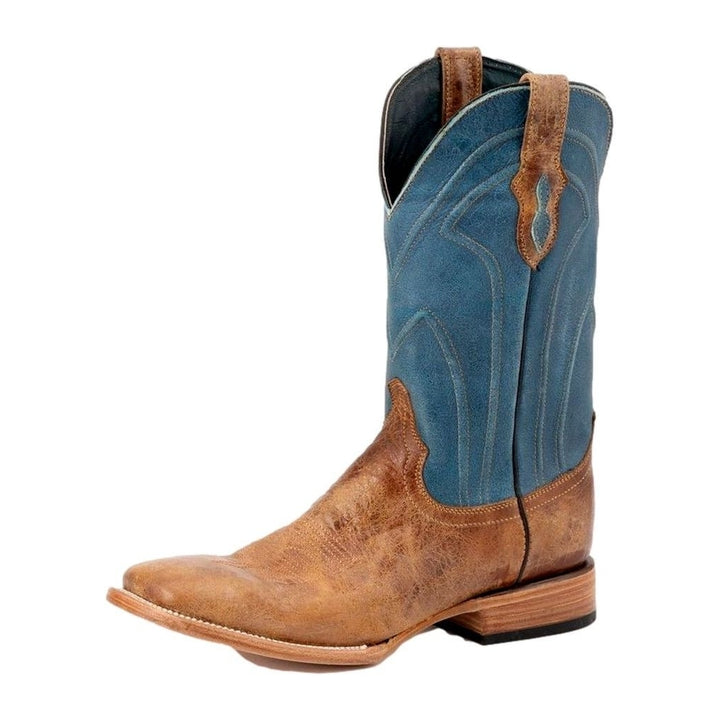 Ferrini Western Boots Mens Maddox 12" Square Antique Saddle 12193-15 Image 1