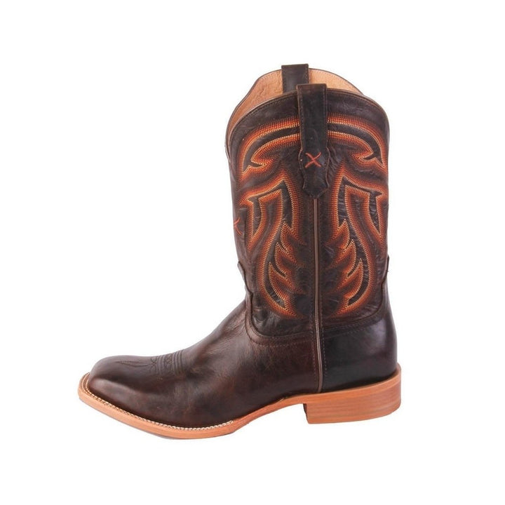 Twisted X Western Boots Mens 12" Rancher Walking Espresso MRAL021 Image 2