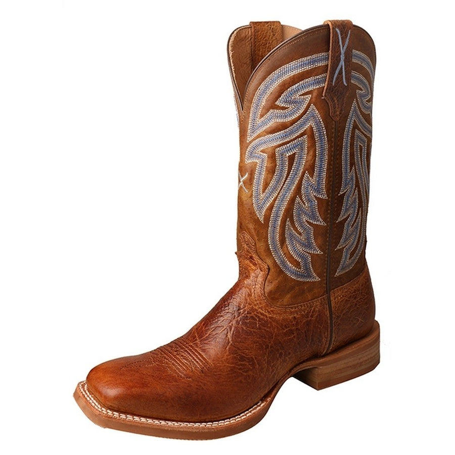 Twisted X Western Boots Mens Leather Rancher Stitch Peanut MRA0001 Image 1