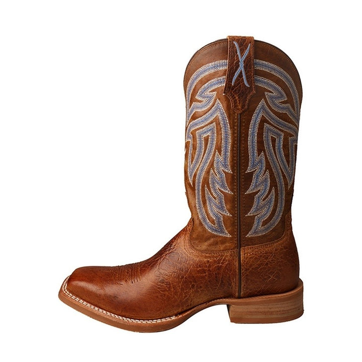 Twisted X Western Boots Mens Leather Rancher Stitch Peanut MRA0001 Image 2