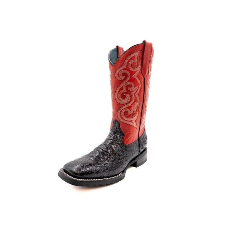 Ferrini Western Boots Mens Kai Sea Turtle Print Black 42593-04 Image 1