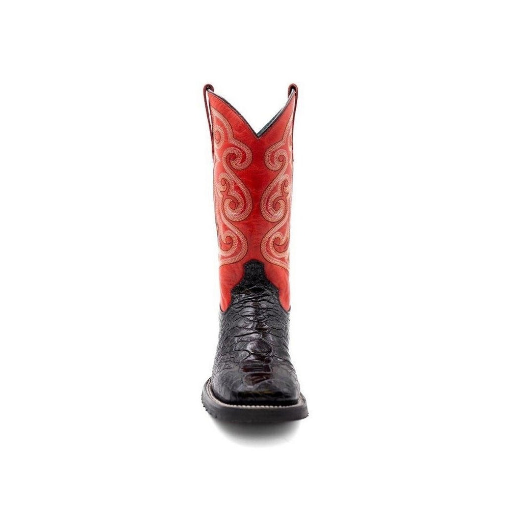 Ferrini Western Boots Mens Kai Sea Turtle Print Black 42593-04 Image 2