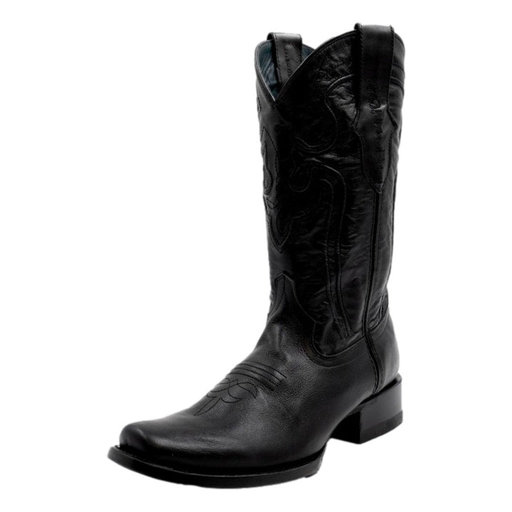 Ferrini Western Boots Mens Wyatt 13" Square Toe Black 14671-04 Image 1