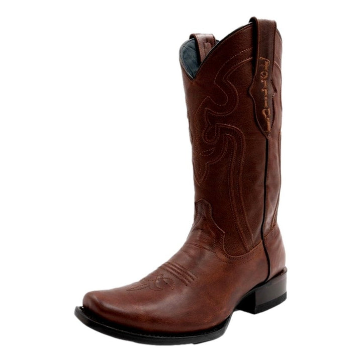 Ferrini Western Boots Mens Wyatt 13" Square Toe Brandy 14671-55 Image 1