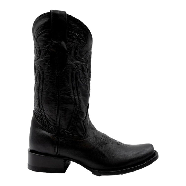 Ferrini Western Boots Mens Wyatt 13" Square Toe Black 14671-04 Image 3