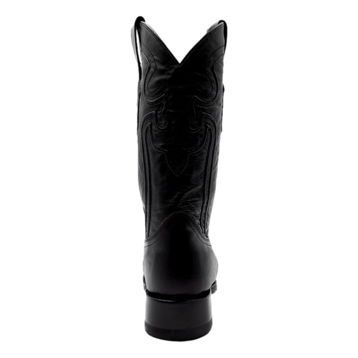 Ferrini Western Boots Mens Wyatt 13" Square Toe Black 14671-04 Image 4