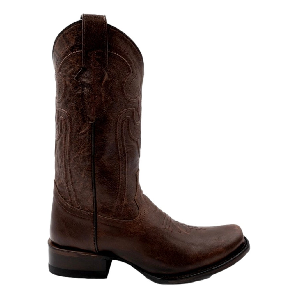 Ferrini Western Boots Mens Wyatt 13" Square Toe Chocolate 14671-09 Image 3