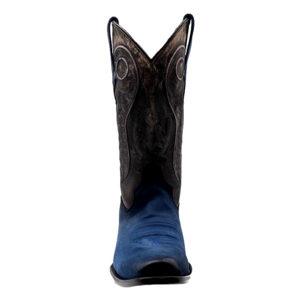 Ferrini Western Boots Mens Roughrider Snip Toe Electric Blue 14371-17 Image 2