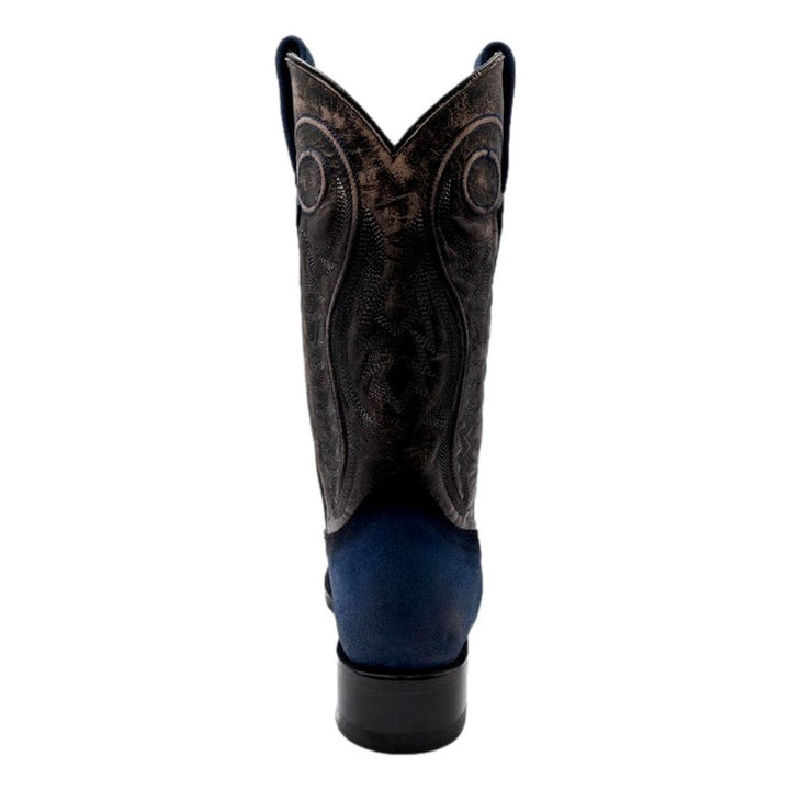 Ferrini Western Boots Mens Roughrider Snip Toe Electric Blue 14371-17 Image 4