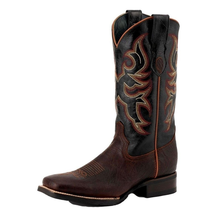 Ferrini Western Boots Mens Blaze 12" Square Toe Chocolate 13293-09 Image 1