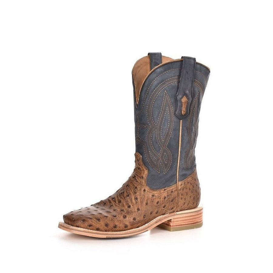 Corral Western Boots Mens 11 1/2" Ostrich Embroidery Orix A4052 Image 1