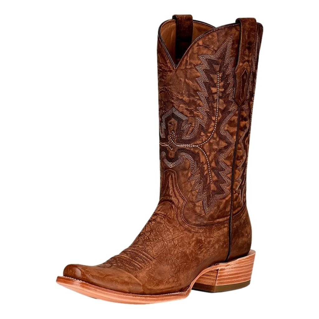 Corral Western Boots Mens 12" Embroidery Square Toe Brown A4229 Image 1