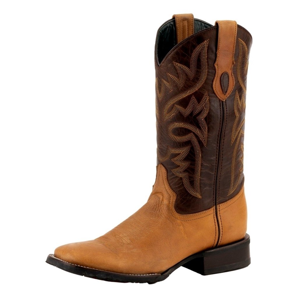 Ferrini Western Boots Mens Kingston Square Toe 11" Shaft Tan 13193-16 Image 1