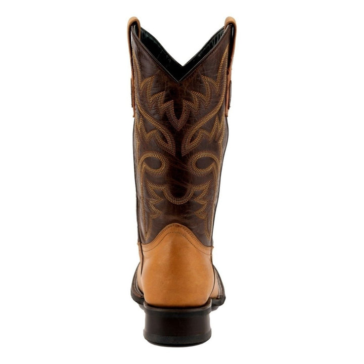 Ferrini Western Boots Mens Kingston Square Toe 11" Shaft Tan 13193-16 Image 4