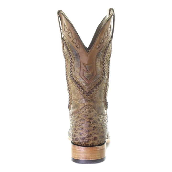 Corral Western Boots Mens Embroidered Ostrich Leather Ivory A4008 Image 4