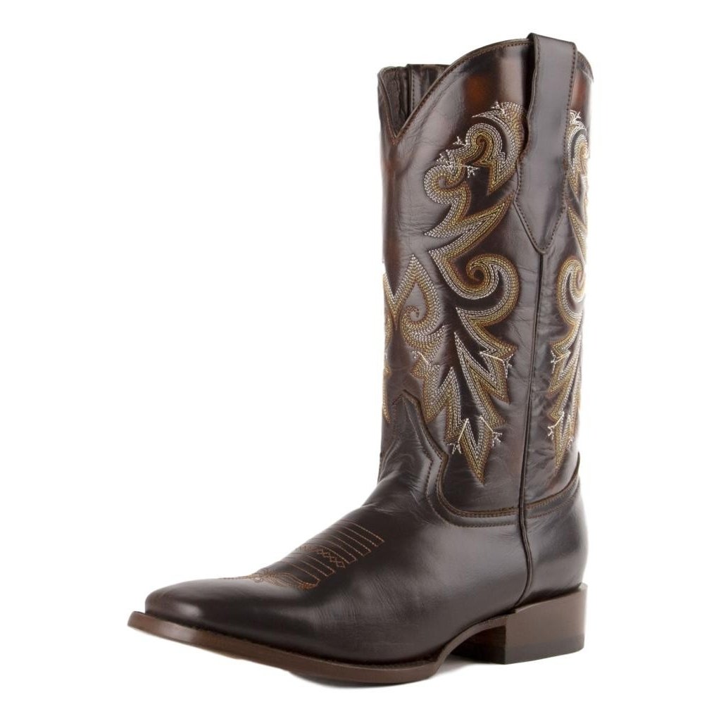 Ferrini Western Boots Mens Tundra Barbed Wire Chocolate 11293-09 Image 1