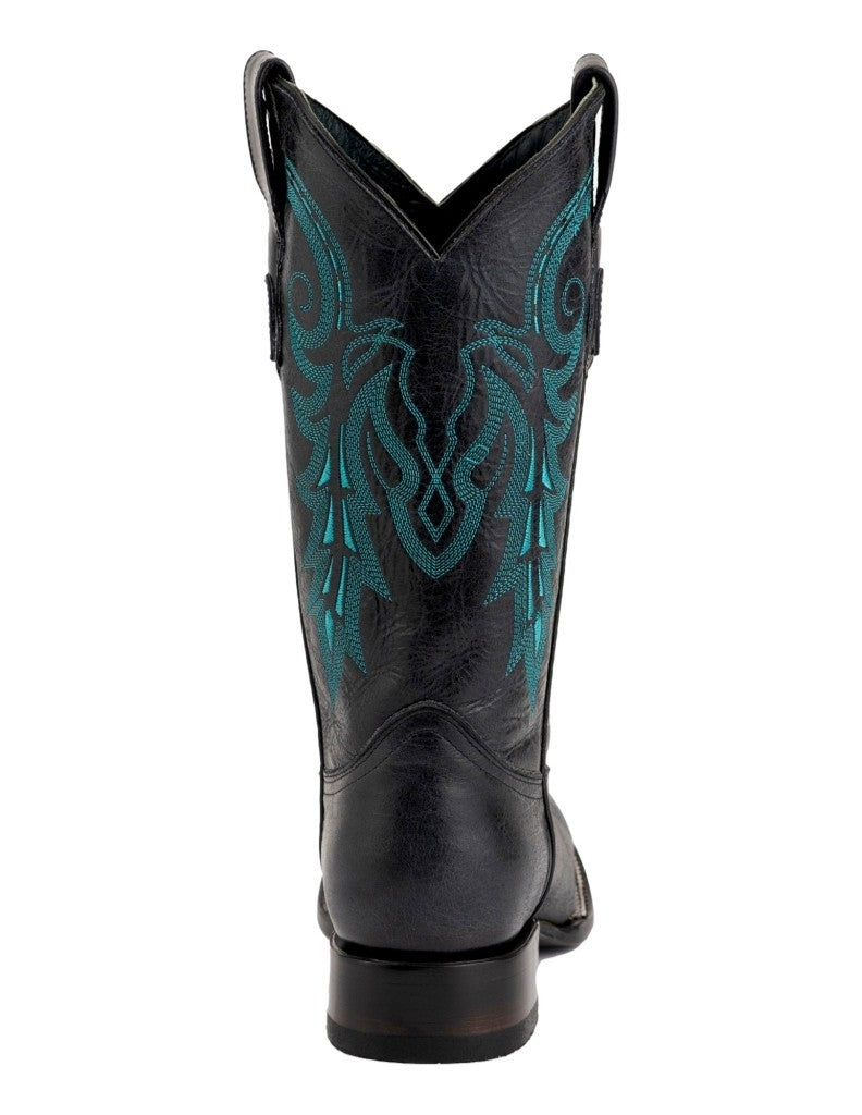 Ferrini Western Boots Mens Blaze 12" Square Toe Black 13293-04 Image 4