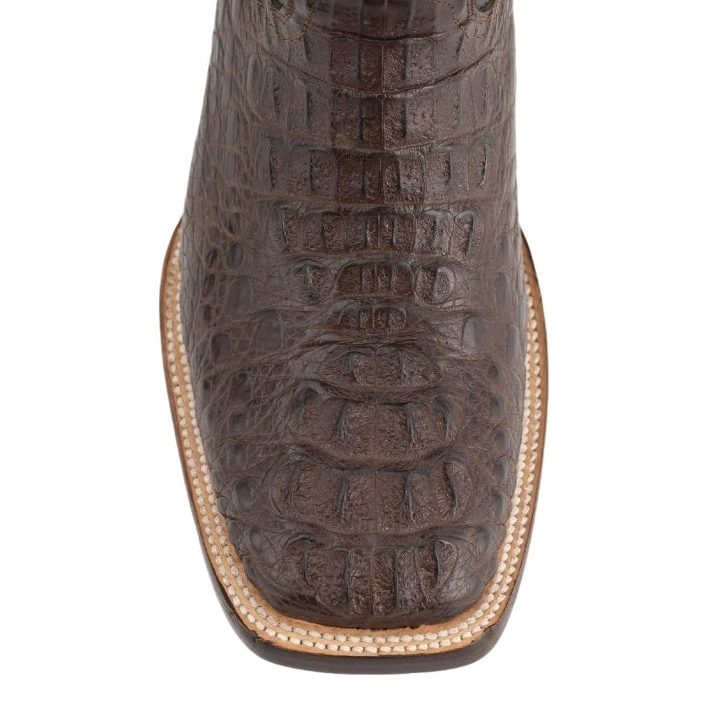 Ferrini Western Boots Mens Exotic Caiman Leather Chocolate 10493-09 Image 6