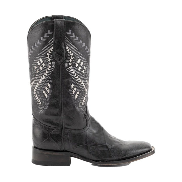 Ferrini Western Boots Mens Jesse Alligator Print Black 43593-04 Image 2