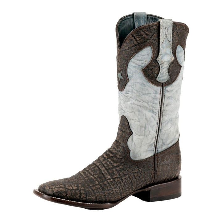 Ferrini Western Boots Mens Acero Elephant Print Black 12093-04 Image 1