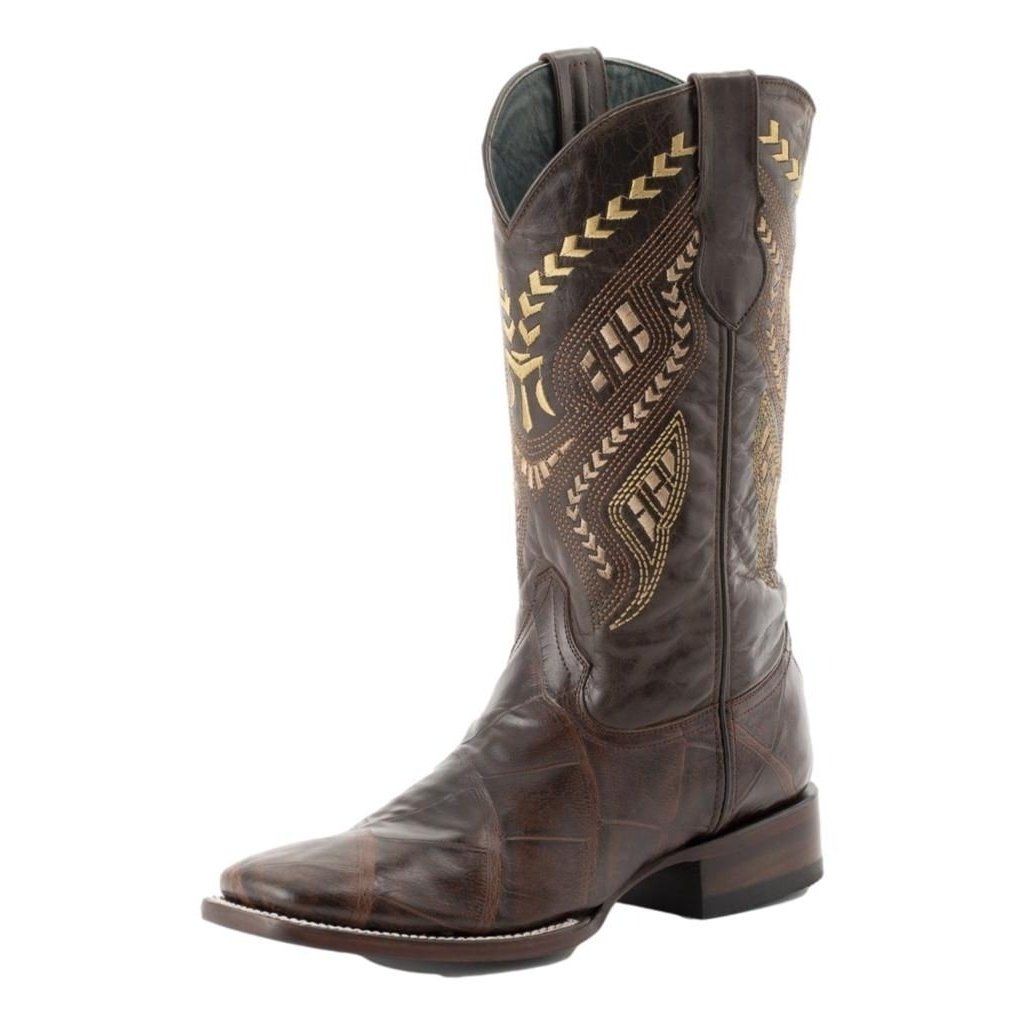 Ferrini Western Boots Mens Jesse Alligator Print Chocolate 43593-09 Image 1