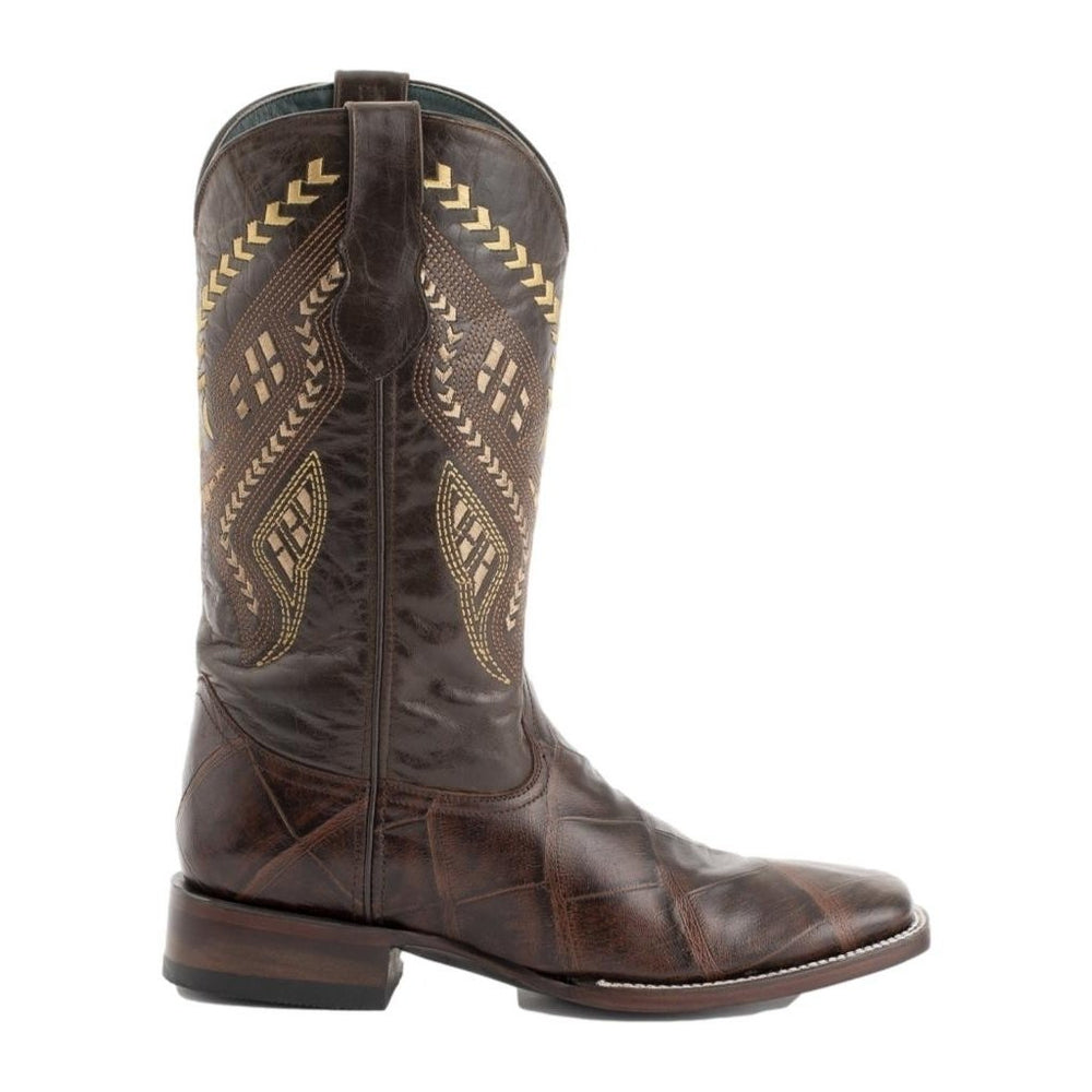 Ferrini Western Boots Mens Jesse Alligator Print Chocolate 43593-09 Image 2