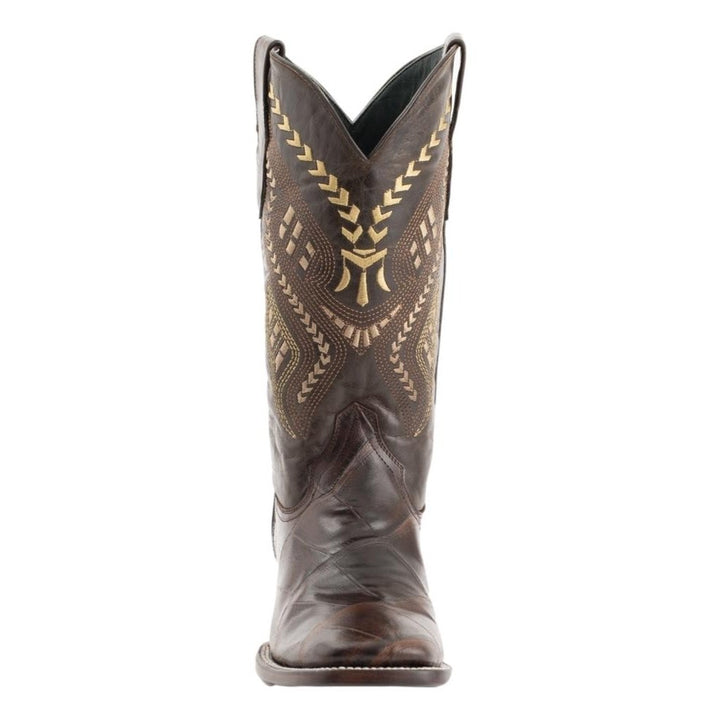 Ferrini Western Boots Mens Jesse Alligator Print Chocolate 43593-09 Image 3