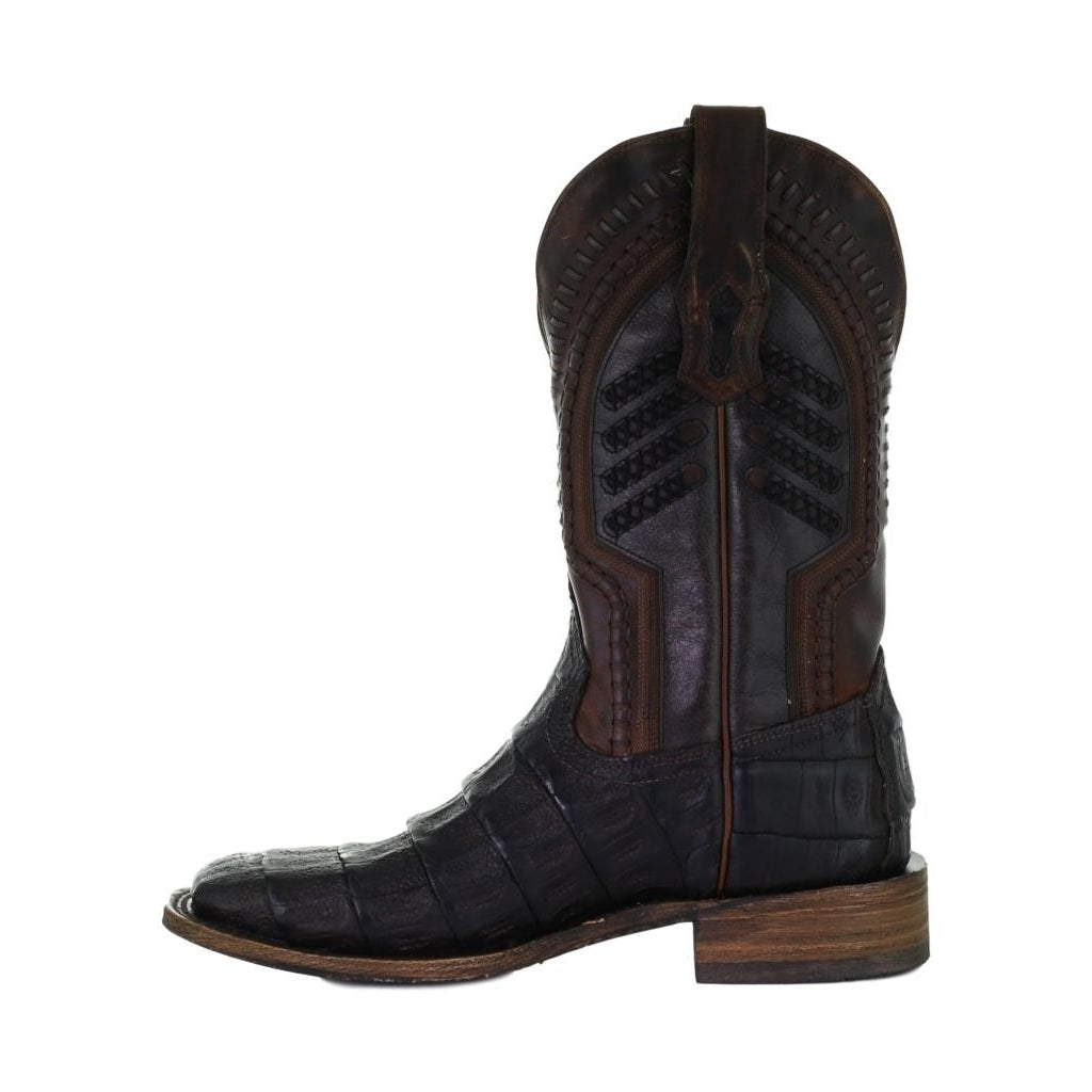 Corral Western Boots Mens Square Toe Caiman Tail Vamp Brown A3878 Image 3