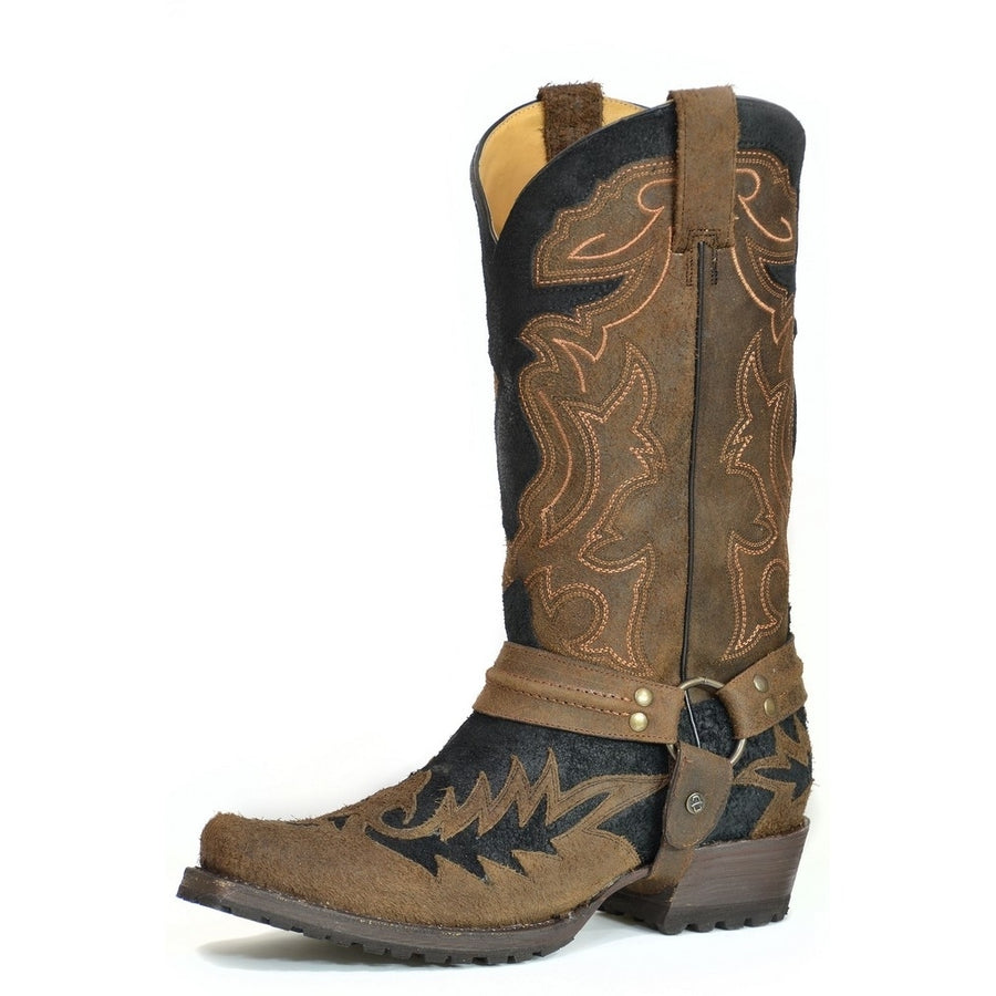 Stetson Western Boots Mens Snip Toe Black 12-020-6224-3809 BL Image 1